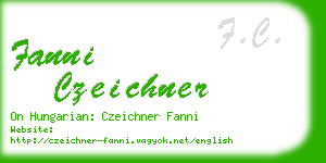 fanni czeichner business card